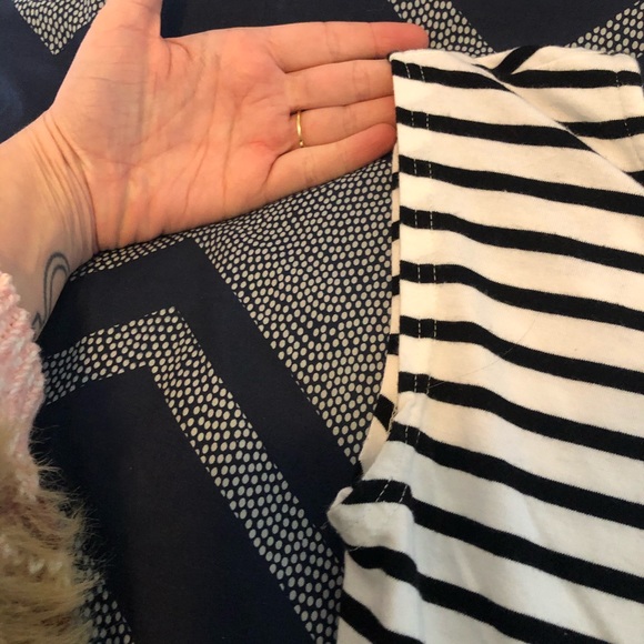 MINKPINK BLACK AND WHITE STRIPPED BODY SUIT XS - Picture 10 of 12